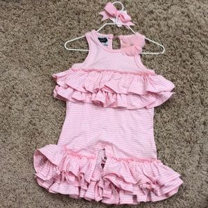 Mud Pie ruffle summer outfit
